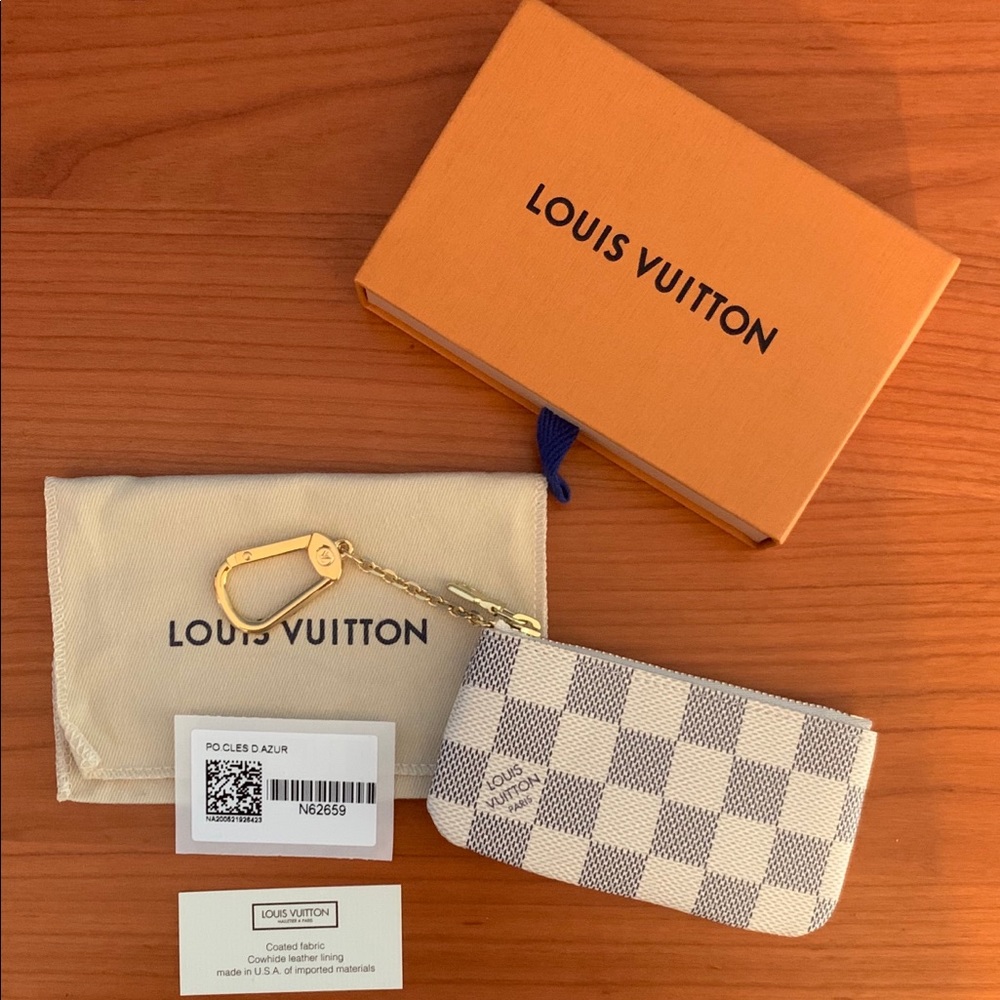 Louis Vuitton Damier Azur Key Pouch/Cles
